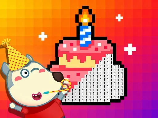Wolfoo Birthday Pixel Art - 588BET