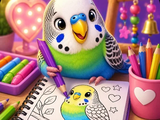BTS Budgie Coloring Book - 588BET